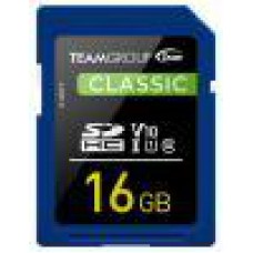 Team Classic SD Memory Card -16 GB  UHS (Ultra) Speed Class 1(U1). Supports Video Speed Class 10(V10).