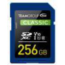 Team Classic SD Memory Card - 256GB - UHS (Ultra) Speed Class 1(U1), Supports Video Speed Class 10(V10).