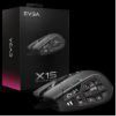 EVGA X15 MMO Gaming Mouse, 8k, Wired, Black, Customizable, 16,000 DPI, 5 Profiles, 20 Buttons, Ergonomic 904-W1-15BK-KR