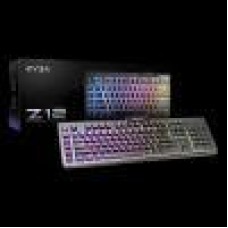 EVGA Z12 RGB Gaming Keyboard, RGB Backlit LED, 5 Programmable Macro Keys, Dedicated Media Keys, Water Resistant, 834-W0-12US-KR