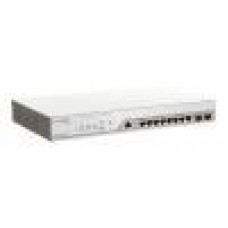 D-Link Nuclias Cloud-Managed 10-Port Gigabit 130W PoE switch with 8 PoE RJ45 and 2 SFP ports