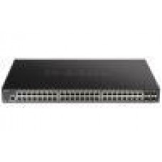 D-Link 52-Port Gigabit Smart Managed PoE Switch with 48 RJ45 and 4 SFP+ 10G Ports