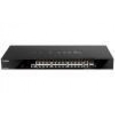 D-Link 28-Port Gigabit Smart Managed Stackable Switch with 24 1000Base-T and 4 10Gb Ports