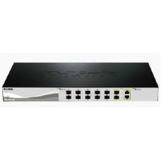 D-Link DXS-1210-12SC 12-Port 10 Gigabit WebSmart Switch with 12 SFP+ Ports and 2 10GBase-T (Combo) ports