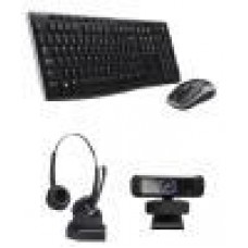 Work-from-Home Tech Bundle with J5create HD webcam, Logitech wireless Keyboard/mouse combo and Shintaro Bluetooth wireless headset